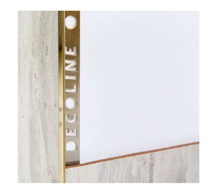 Decoline Straight Edge Trim - Brown/Brass (12 x 2500mm)