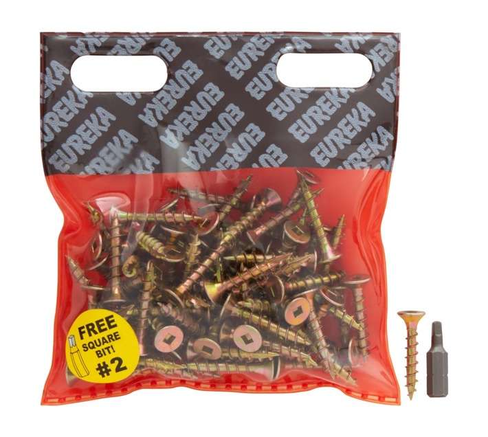 Eureka 1FB30U 5 x 30mm Cut Screw Full Thread (75 Pack)