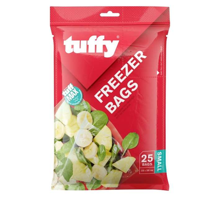 Tuffy Small Freezer Bags - Clear (283 x 172mm)