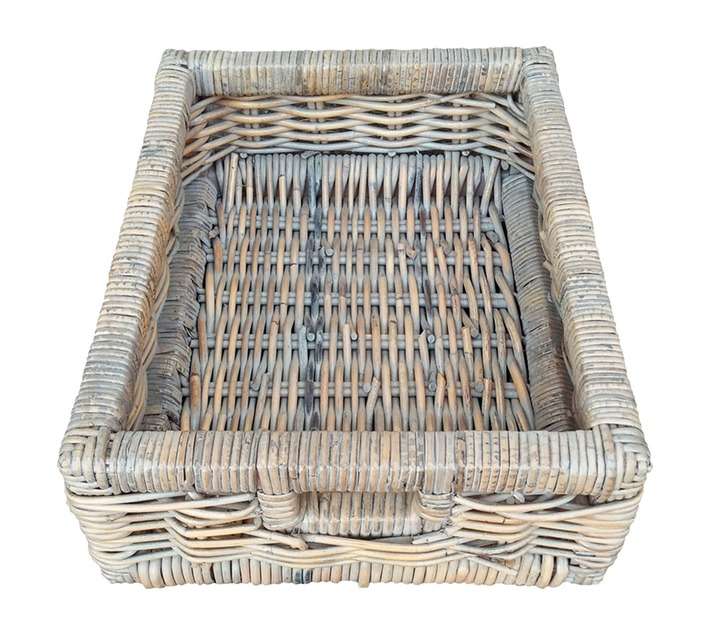 Home and Kitchen Basket - White Wash (485 x 380 x 175mm)