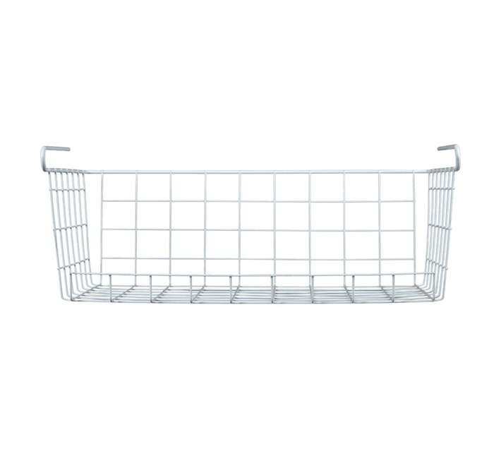 Storm Storage Shelf Hanging Basket - White