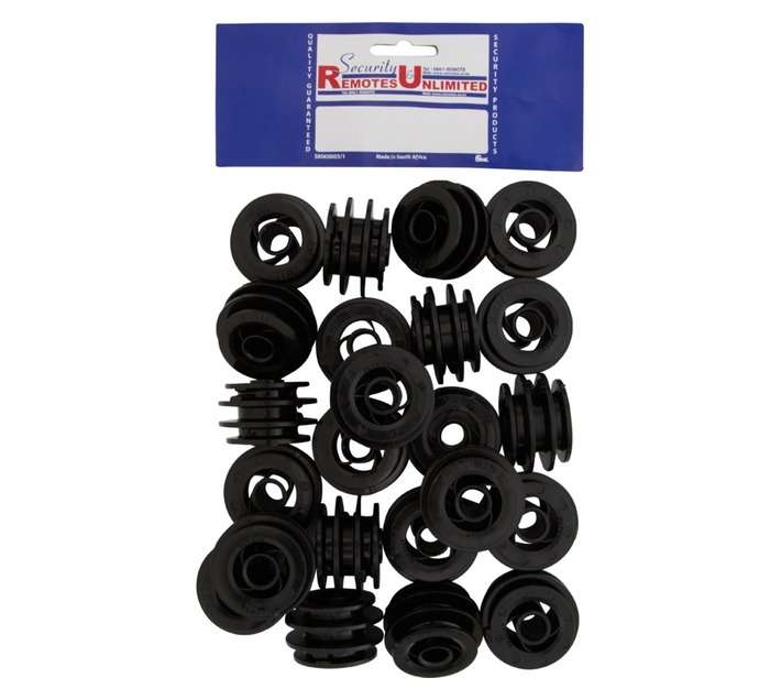 SMK 10mm Round Bar Bobbin - Black (50 Pack)