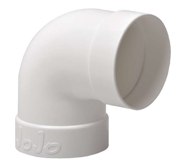 JoJo 90 Degree Elbow Adaptor - White (75-80mm)