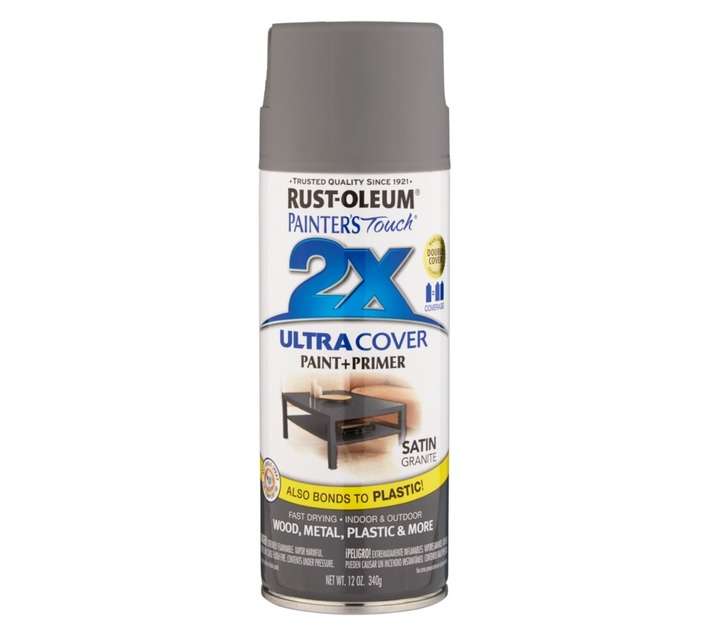 Rust-Oleum Spray Paint Touch 2X Ultra Cover - Satin Granite (340g)