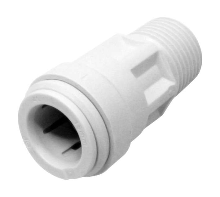 Speedfit Male Coupler 15mm x 12" BSPT - White