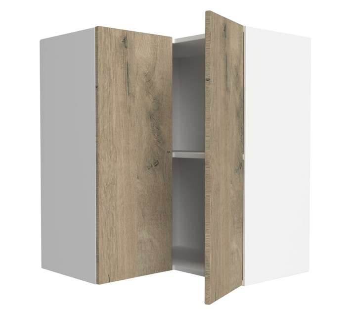 Home and Kitchen Melamine Top Corner Cabinet Unit - Brookhill (600 x 300 x 720mm)