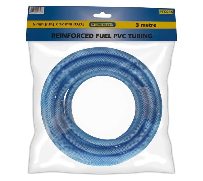 Libra PVC Reinforced Fuel Tubing - Blue (6mm x 12mm x 3m)