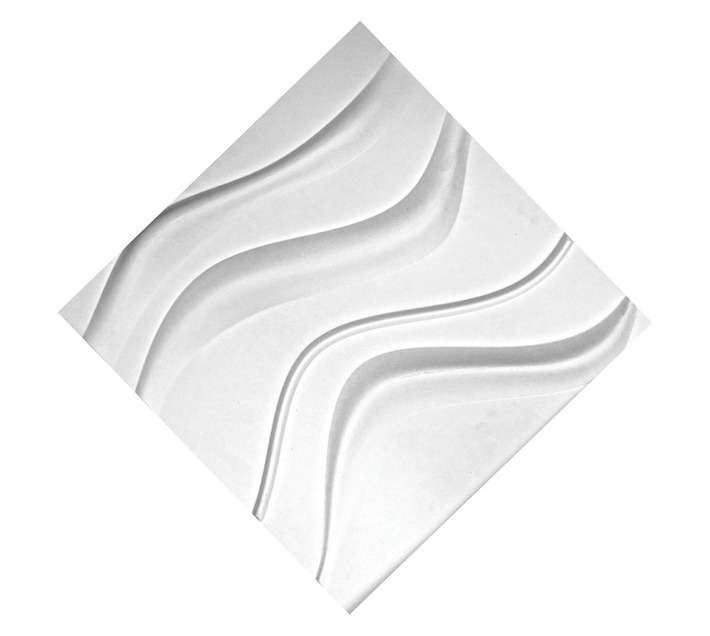 Upper Edge Wuthering Heights 3D Wallart - White (1000 x 1000mm)
