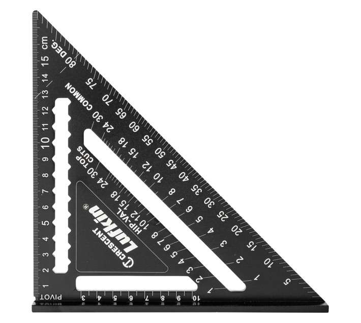 Lufkin Speed Square Ruler - Black (180mm)