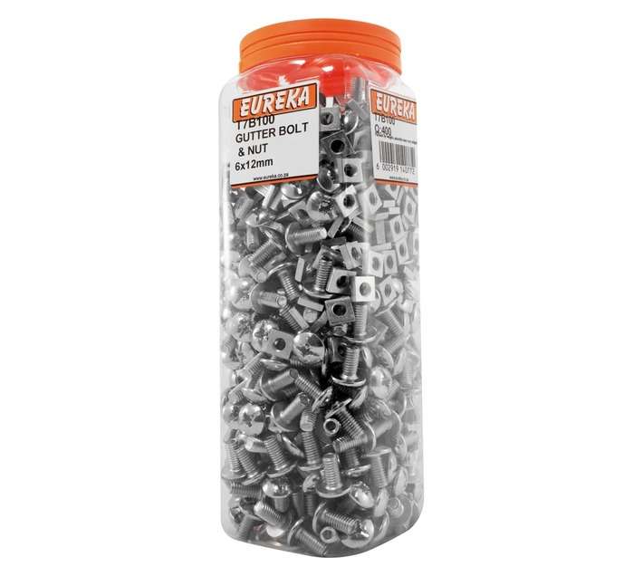Eureka 6 x 12mm Gutter Bolt and Nut (400 Pack)