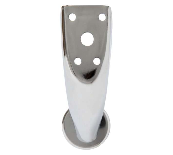 Home and Kitchen Curved Leg - Chrome (90 x 40 x 40mm)
