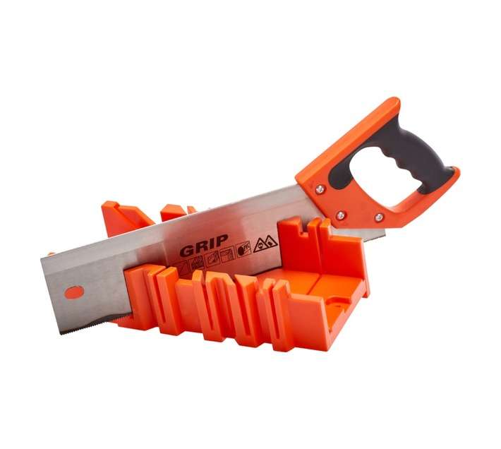 Grip Backsaw and Plastic Mitre Box