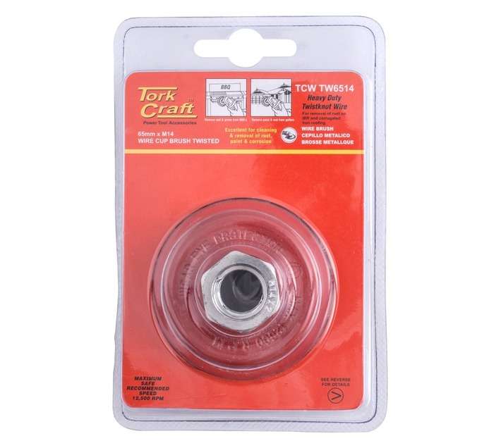 Tork Craft TCW TW6514 Twisted M14 Wire Cup Brush (65mm)