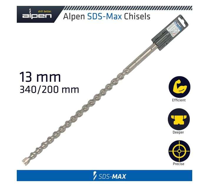 Alpen SDS Max Drill Bit (340 x 13mm)