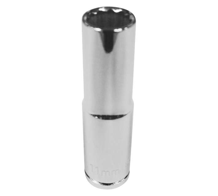 Mastercraft D/Wall Socket 3/8 Inch Dr 12 Pt - Chrome (11mm)
