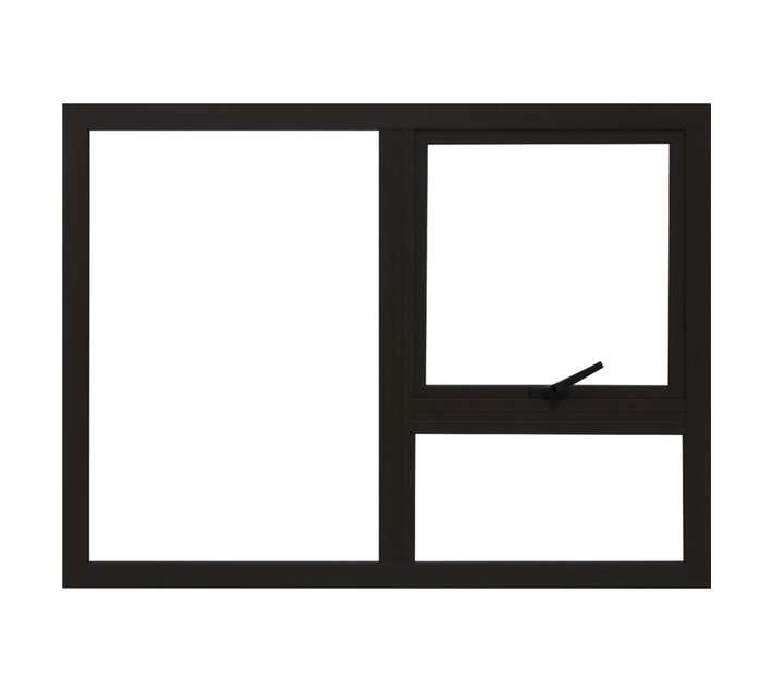 Prestige Top Hung 1v Aluminium Window - Bronze (1200 x 900mm)