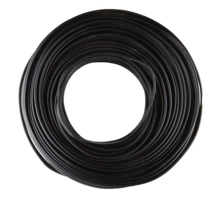 Flat Twin Earth Cable - Black (1.5mm) (Price Per Meter)