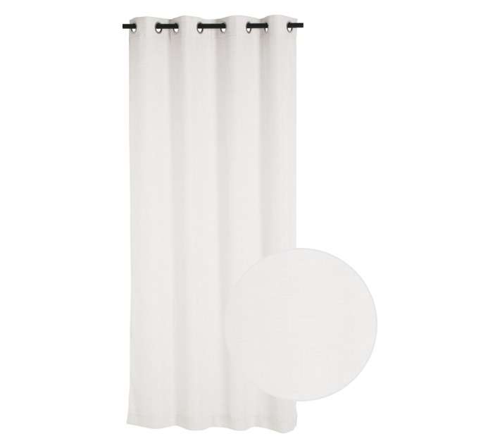 Design House Poetry Eyelet Curtain - Bone (1400 x 2250mm)