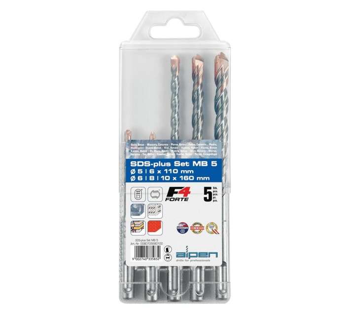Alpen ALP MB5 5 x SDS Drill Bits