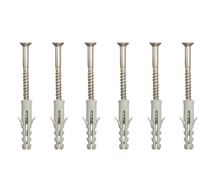 Eureka 3K30 4 x 50mm Wall Plug And Screw (6 Pack)