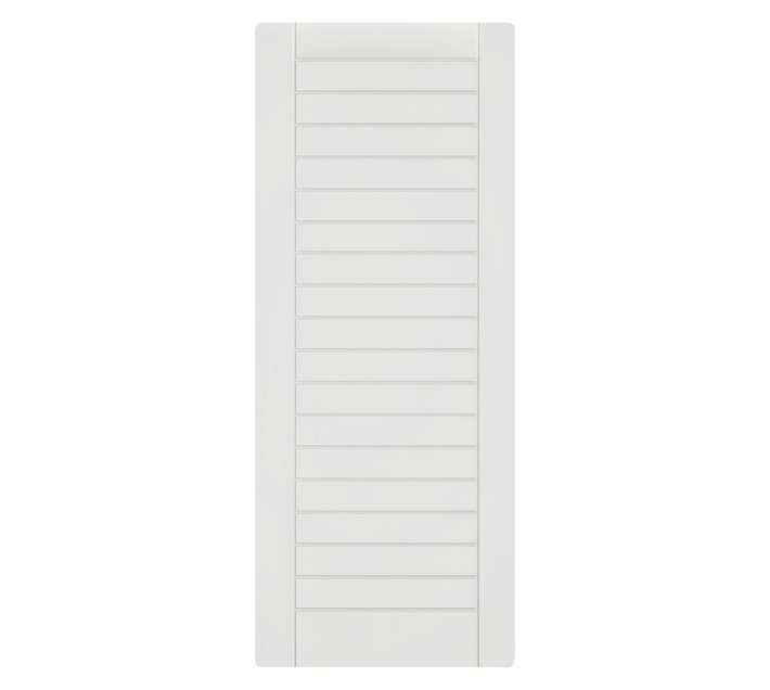 Doortec Primo Elba Horizontal Slat Groove Timber Door - White (2032 x 813 x 40mm)