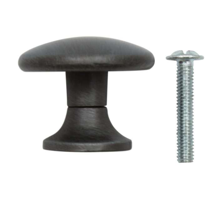 Home and Kitchen Mushroom Knob - Pewter (30mm)