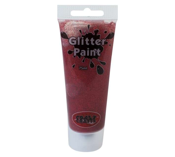 Glitter Paint - Red (75ml)