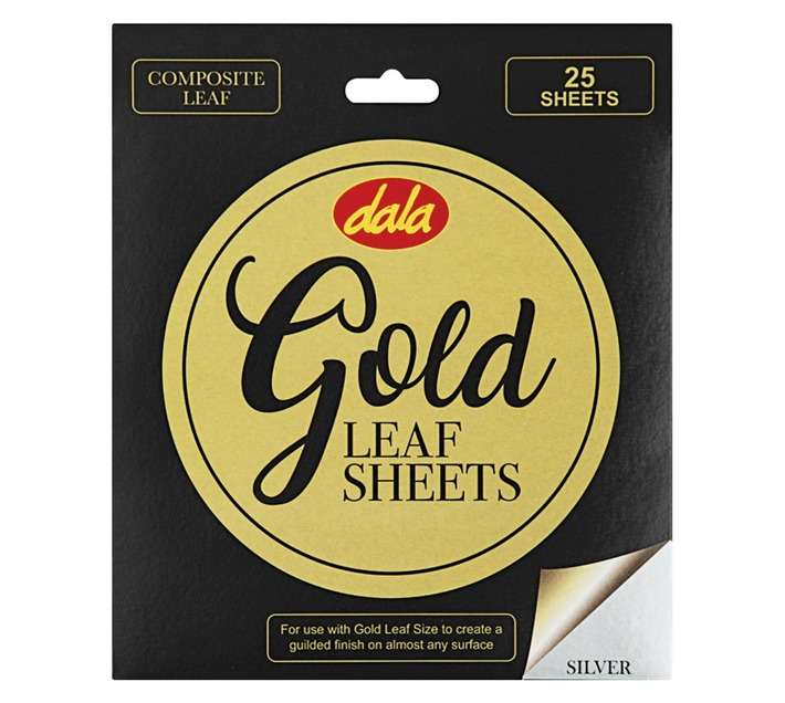 Dala Gold Composite Leaf Sheets - Silver (25 Piece)