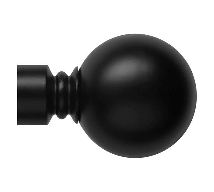 Metal Ball Finial - Black (25mm)