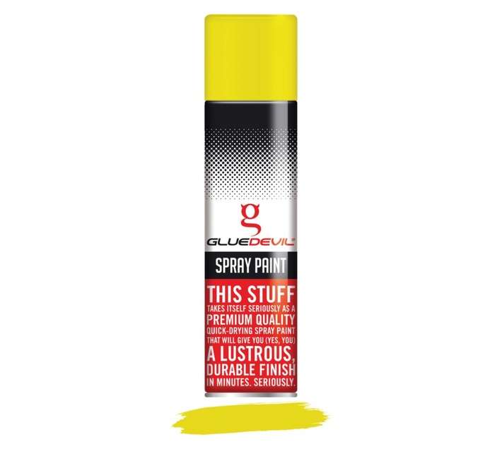 Glue Devil Spray Paint - Canary Yellow (300ml)