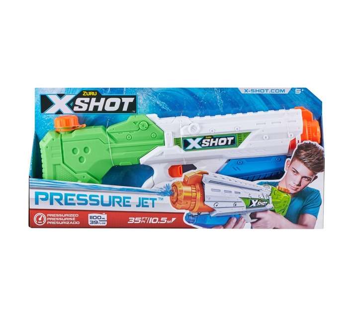 X-Shot Pressure Jet Water Gun - White/Green