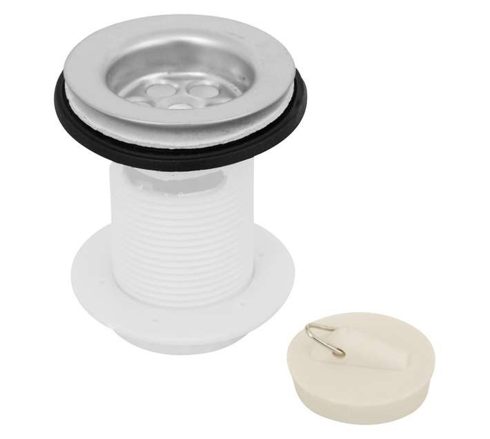 Splashworks Waste Basin 32mm PVC Slotted W/Plug - FP