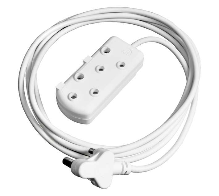 Electro Worx Extension Lead - White (5000 x 1.5mm)