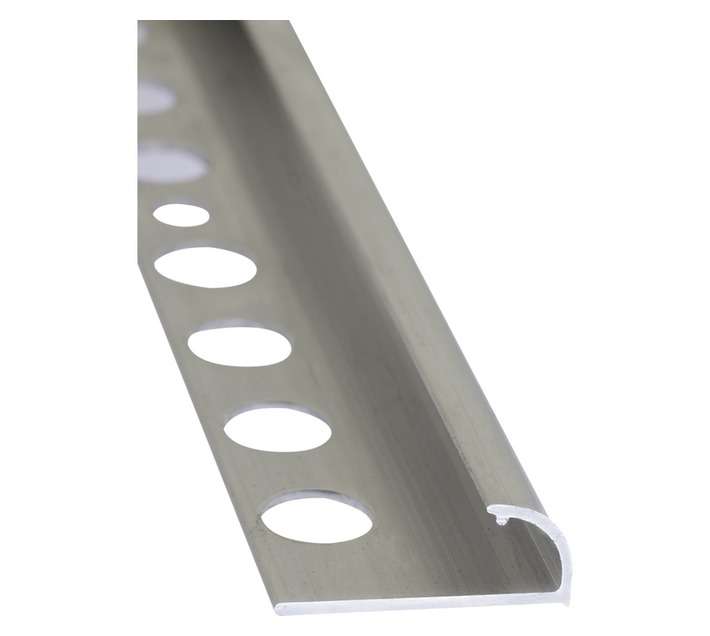M-Trim Aluminium Quadrant Edge Trim - Silver (2500 x 10mm)