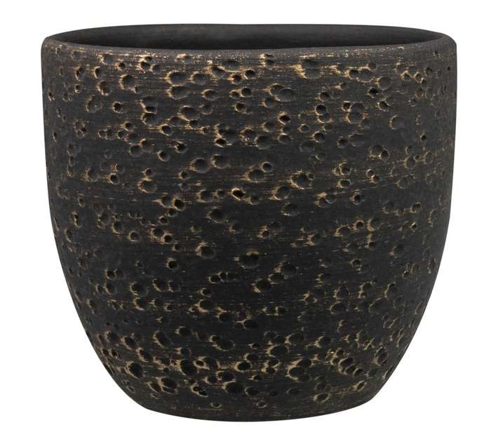 Ter Steege Rinca Pot - Shiny Black (170 x 170 x 150mm)