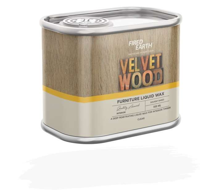 Fired Earth Velvet Wood Furniture Liquid Wax - Clear (500ml)