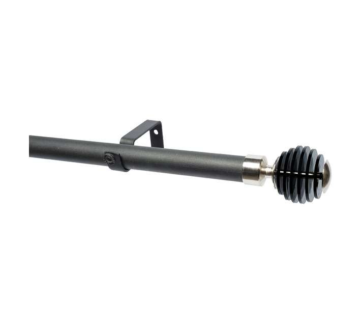 Design House 28PSS2MB Single 28mm Stacked Pole Set - Black (2000mm)