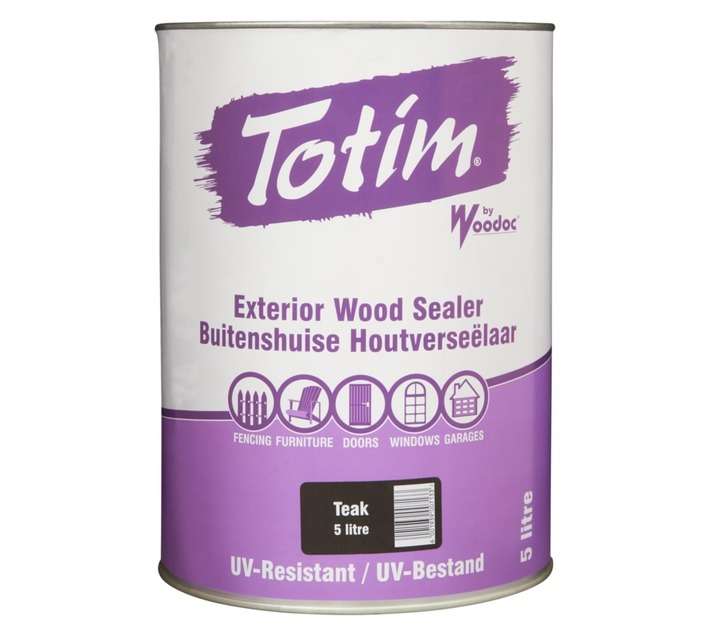 Woodoc Totim Exterior Wood Sealer - Teak (5L)