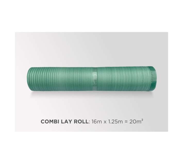 Multi-Flor Low Density Wide Combi Underlay - Green (100m x 1250 x 2mm)
