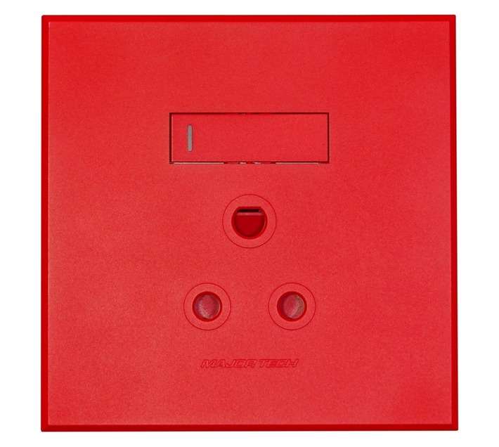 Veti Series 3 Dedicated RSA Plug Socket - Red (100 x 100mm)