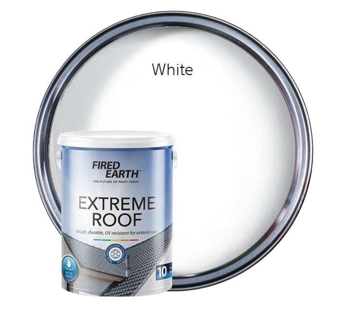 Fired Earth Extreme Roof Acrylic - White (5L)