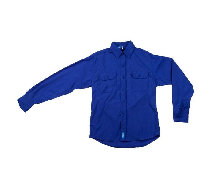 Beck Taslon Long Sleeve Shirt - Royal (M)