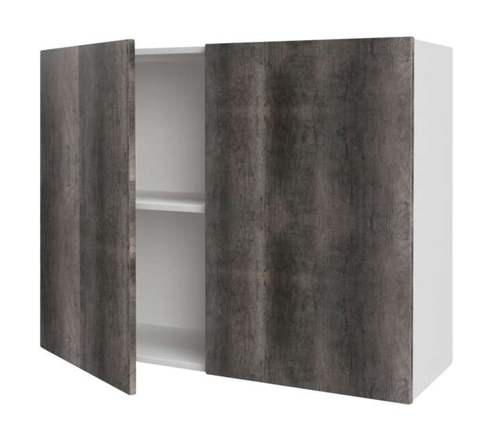 Home and Kitchen Melamine Top Cabinet Unit - Monument Oak (900 x 300 x 720mm)
