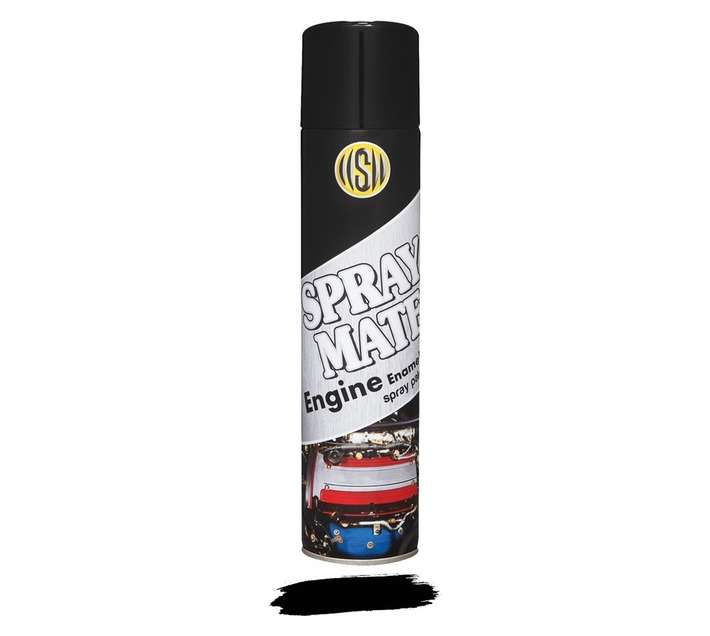 Spraymate Spray Paint Engine Enamel - Black (250ml)