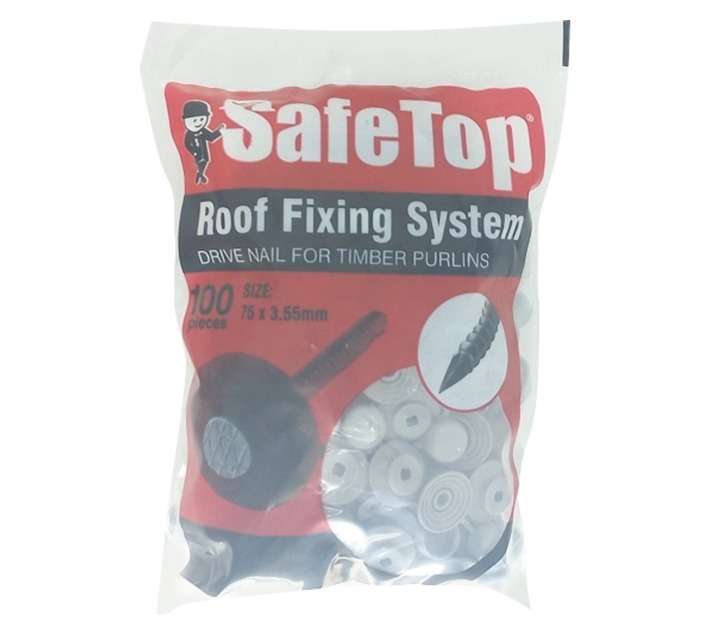 Safe Top STDGR075 100 x Safetop Screw - Grey (75mm)