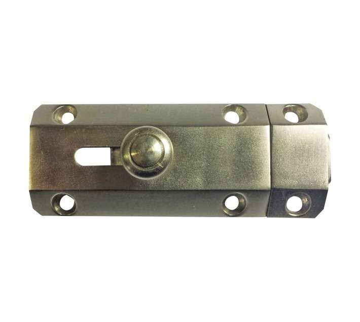 Euro Brass Auto Bolt - Nickel (75mm)