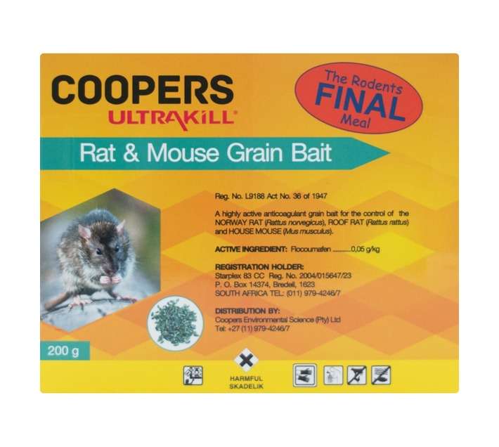 Coopers Ultrakill Rat and Mouse Grain Bait (200g)