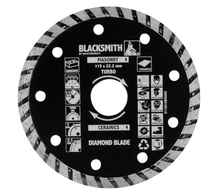Blacksmith 115 x 2.0 x 22.23mm Diamond Wheel Turbo