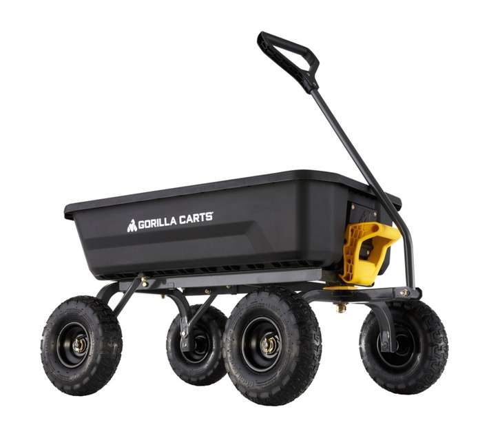 Gorilla Carts Medium Garden Cart - Black (1006 x 607mm x 516mm)