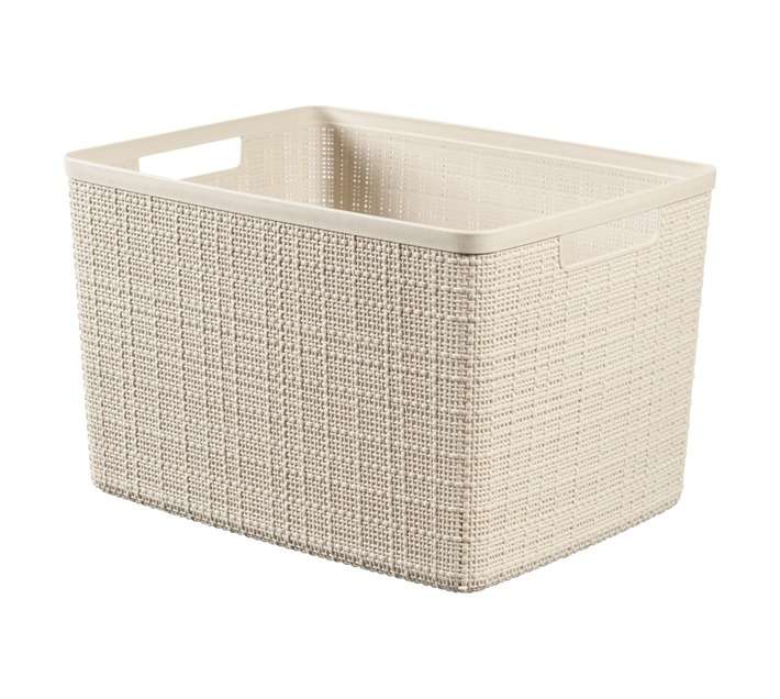 Curver by Keter Jute Large Basket - White (282 x 362 x 230mm)